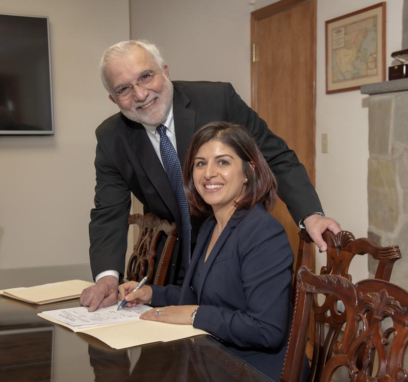 Attorneys Michael Manna and Marize Helmy